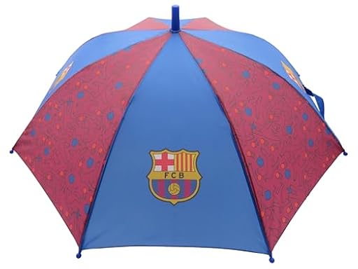 CyP Brands-FC Barcelona, Paraguas, Sombrillal, Diámetro 48 cm, Automático, Color blaugrana, Producto Oficial | Ya disponible en tu tienda friki favorita! En mundofriki.es!