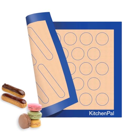 Extra-Thick Silicone Baking Mat – Two-Sided Pastry Sheet for Cookies, Macarons & Elciar, Food Grade, BPA Free, Reusable, Non-Stick, 11.8 x 15.7 Inch