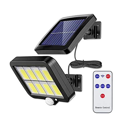 Lámpara solar de pared para decoración de jardín y luz de calle con sensor integrado