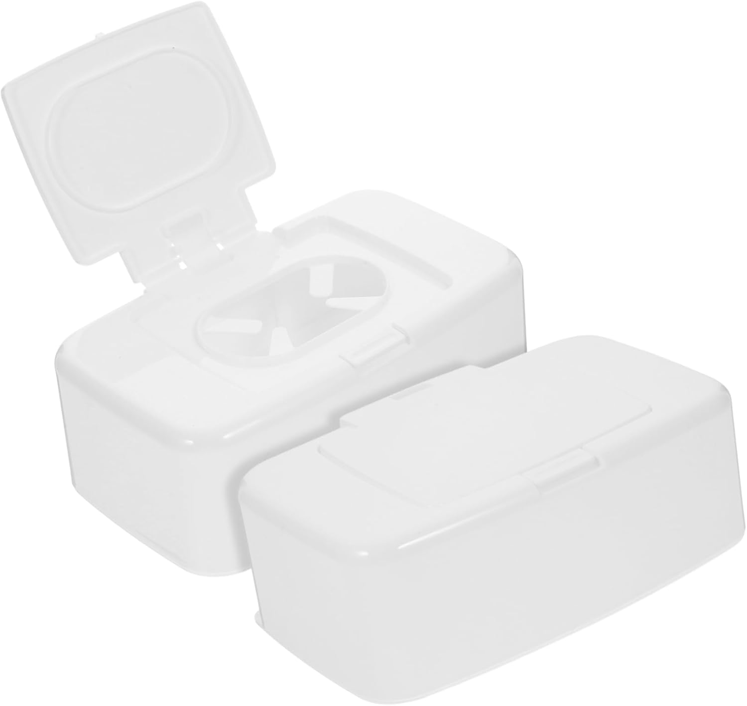 ULTECHNOVO 2pcs Wipe Dispenser Lid Refillable Wipes Holder Waterproof for Baby Home and Travel