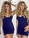 Avidlove Womens Chemise Nightgown Sleepwear Lounge Dress Navy Blue L