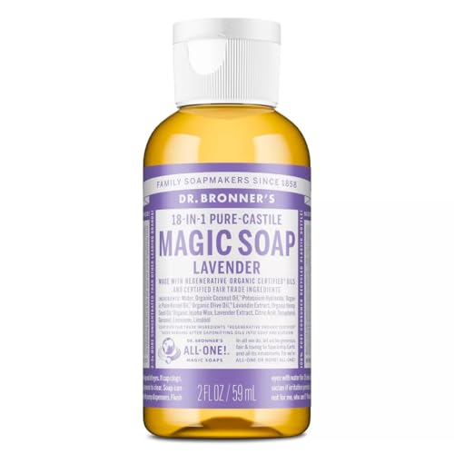 Dr. Bronner's Pure-Castile Soap, Lavender 2 oz (Pack of 3) - image 1