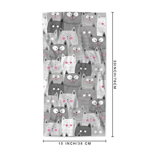 AOYEGO Cat Doodle Microfiber Hand Towels #TOP29
