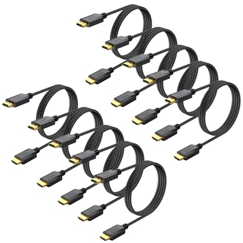 Câble HDMI 2.0 4K 60Hz en lot de 10 pour connecter vos écrans et consoles