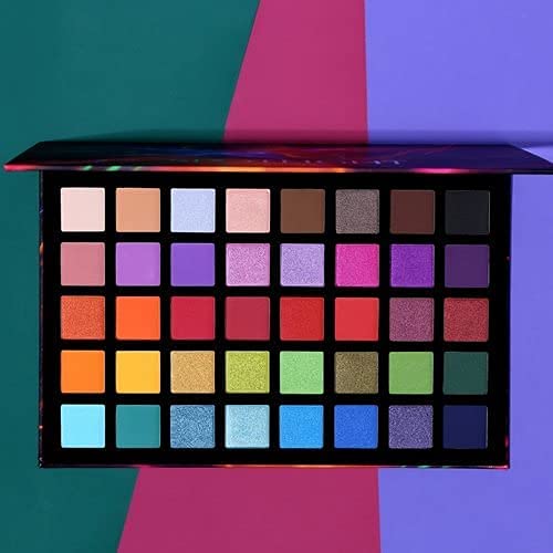 URBANMAC Spotlight Eyeshadow Palette, Professional 40 Color Eye Shadow Matte Shimmer Makeup Pallet Highly Pigmented Colorful Powder Long Lasting Waterproof Eye Shadow - Multicolor-image-45