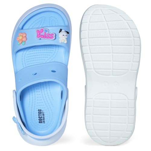 Image of DOCTOR EXTRA SOFT Women's Classic & Premium Casual Clogs /Sandals with Cute Charms for Adult | Comfortable & LightWeight| Stylish & Anti-Skid | Waterproof Everyday Cushion Slippers Girls /Ladies D-554