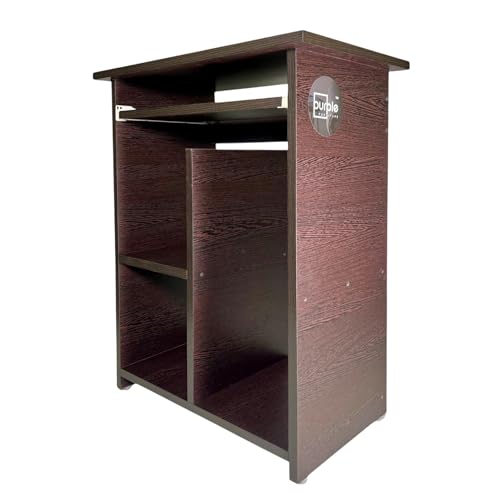 Image of Purple Furniture ?? Engineered Wood Elite Home Office Computer Table,Study Desk,Writing Desk and Lap Desk for Students,Kids and Adults(Matte Finish,Wenge Colour,Do-It-Yourself,Small),61 Cm,74 Cm