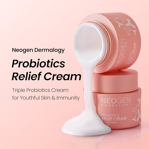 DERMALOGY by NEOGENLAB NEOGEN Probiotics Relief Cream 1.76 oz (50g) - Hydrating & Firming Facial Moisturizer with Probiotics Lactobacillus & Bifida & Collagen - Korean Skin Care