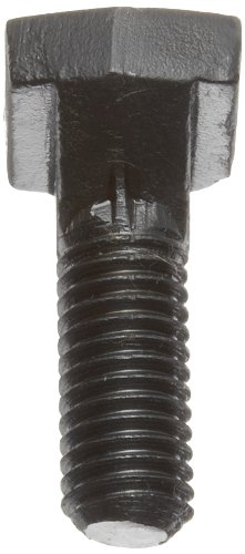 Image of 4140 Steel T-Bolt, Black Oxide Finish, Heavy Duty, 1 inch Threaded Length, 2 inch Length, Partially Threaded, 1 /2 inch-13 UNC Threads, Made in US (Pack of 2)