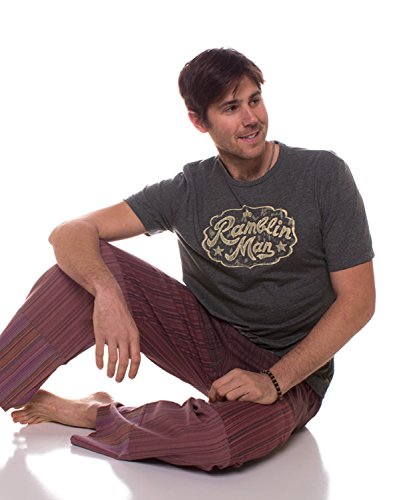 Soul Flower Men's Patchwork Pants, Patch Lightweight Casual Unisex Lounge Bottoms3