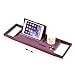 Produktbild Shelf Ausziehbare Bambus Badewanne Tablett Caddy Holz Bad Organizer Rack Bad Tablett Mit Buch Wein Tablette Halter Leseregal(Color:natürlich)