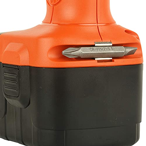 Image of BLACK+DECKER CD121B2-IN 12V 10mm Ni-Cd Cordless Variable Speed Drill with 2 Batteries