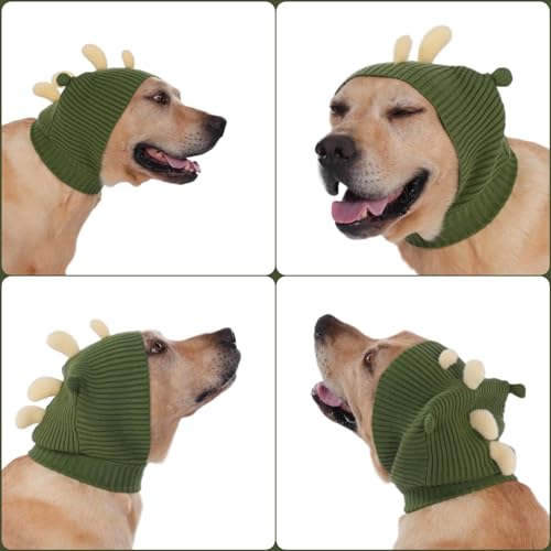 Chapeau de dinosaure pour chien LovinPet ajustable anti froid