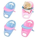 SquEqu 4 Pack Hamster Booster Seat Feeding Seat with Tray Guinea Pig Dining Chair Table Tray for Hamster Cage Small Animal Pet Habitat Decor Mice Rat Rodents Hamsters Gerbils