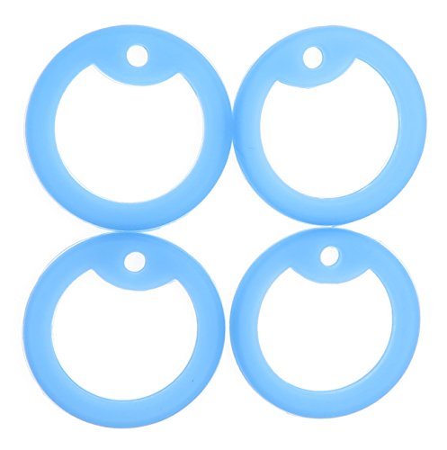 Yippo Accessories Glow in The Dark Blue Silicone Military Army Navy Air Force USMC Dog Tags Rubber Silencers - Pack of 4