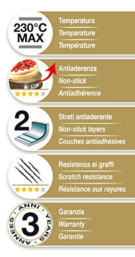 Guardini Gold Elegance, Stampo Plumcake 25x11cm, Acciaio con rivestimento antiaderente, Colore oro