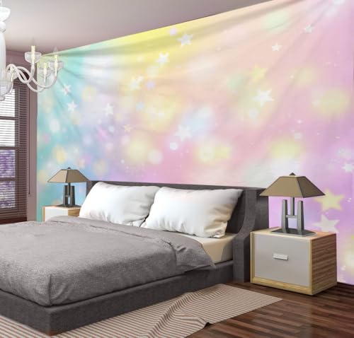 Tapisserie murale déco pour s'endormir sous les étoiles, style onirique et apaisant pour la nuit