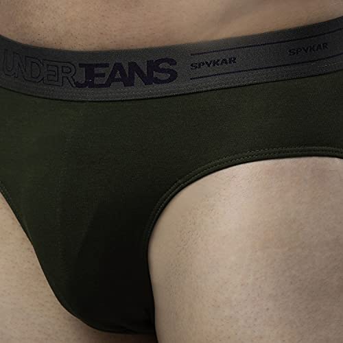 Image of Underjeans Men Cotton Blend Brief - Pack of 2