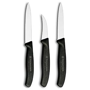 Victorinox Swiss Classic 3-Piece Paring Set, Black, 3-Inch