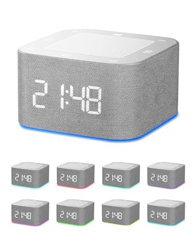 MOXTOYU Portable White Noise Machine for Baby & Adults 32 Soothing Sounds, Supports APP & Bluetooth 5.3 Sleep Aid with Night Light, 8H Battery Life, Perfect Gift for New Parents