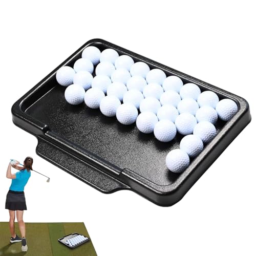 Bandeja para pelotas de golf organizador de alta capacidad y manejo consistente 1