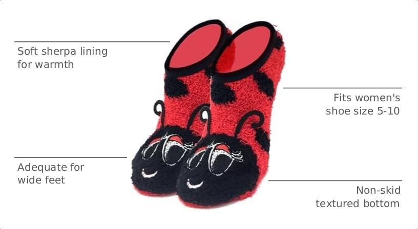 Image of ooohyeah Women's Animal Mary Janes Sock Slippers, Funny Cute Travel Trip Socks, One Size
