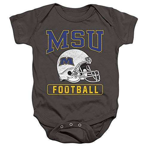 Morehead State University Official Football Unisex Infant Snap Suit for Baby,Charcoal, 18 Months