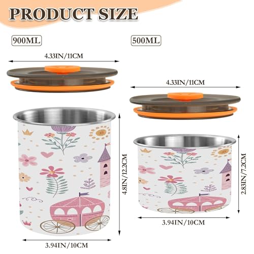 Recipiente hermético para café príncipe rosa 500 ml miniatura 3