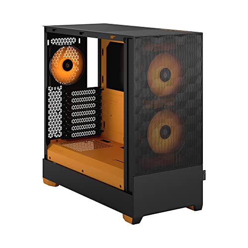 Fractal Design Pop Air RGB Orange Core TG Clear Tint ミ