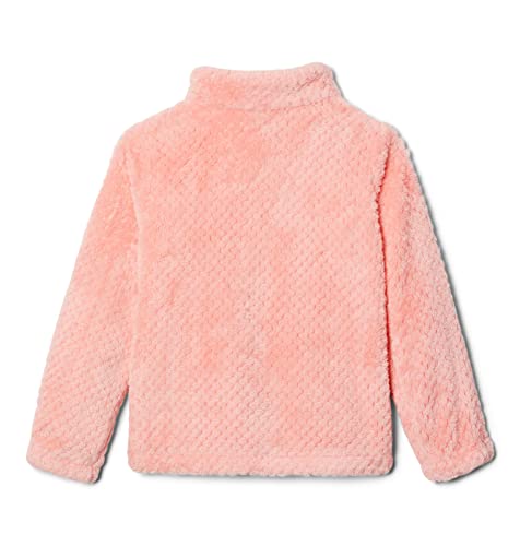 Columbia Youth Girls Fire Side Faux Sherpa Zíper completo, Coral Reef, GG