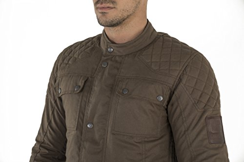 Overlap Giubbotto Moto Uomo Phil 2 Brown Taglia S
