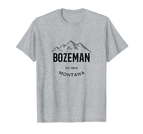 Clásico Bozeman Montana Rocky Mountains Novedad Arte Camiseta