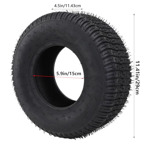 13x5,00-6 Pneumatici 4 Gomma a Strata 440 Libbre Carico Pneumatico per Tubeless per Il Ghiottino Go Kart Giardino