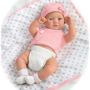 The Ashton Drake Galleries A Little One to Love Sweet Baby Girl Doll and Blanket Lifelike So Truly Real Anatomically Correct Weighted Poseable with Soft RealTouch Vinyl Skin by Ping Lau 16 inches