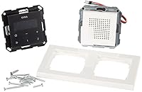Gira 049572 Unterputz Radio RDS mit E2 Rahmen Gira E2, weiß / schwarz