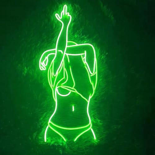 Image of Lady Neon Signs for Wall Decor 20 inches Led Women Sexy Lady Body Lights Sign for Birthday Party Bedroom Bar Club Game Room Decoration Gift