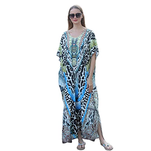 Camisón suelto de talla grande KOOBS evita quemaduras solares con estilo playero