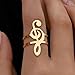 Someki Statement Boho Gold Rings Ring Stack Adjustable Fashion Jewelry Rings for Women Anniversary Birthday Gifts