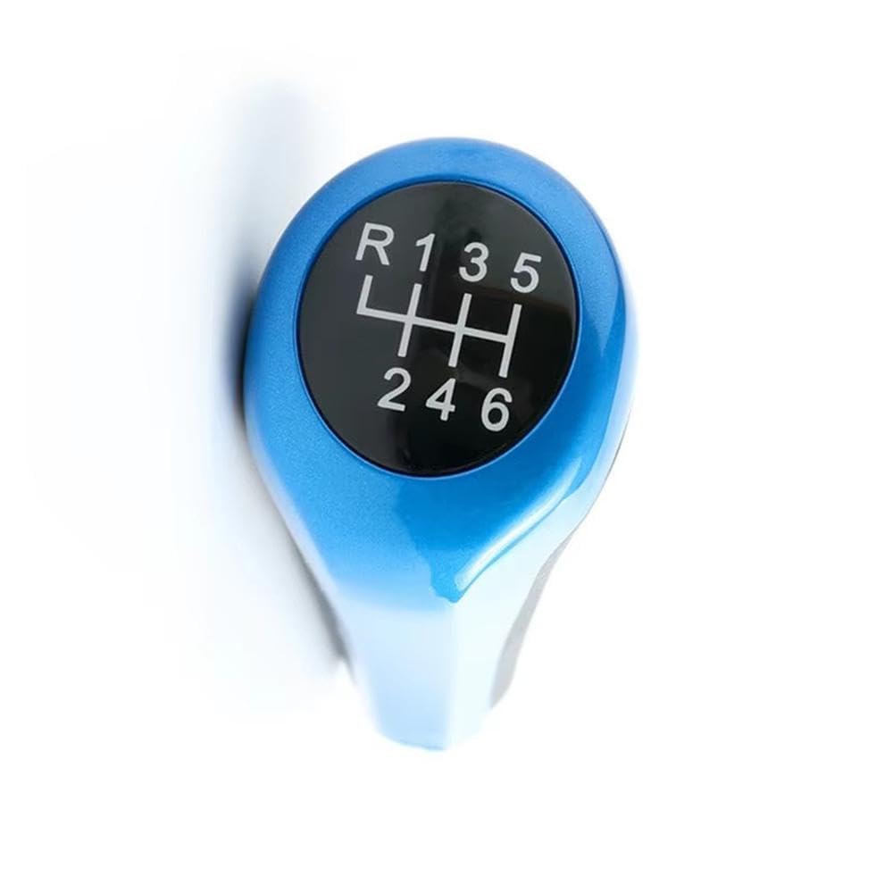 POANBCGY Blue Gear Shift Knob for BMW 1 3 5 6 Series E90 E91 E92 E46 E53 E81 E82 E83 E87 E60 E61 E63 E65 X1 X3 X5 Auto Parts