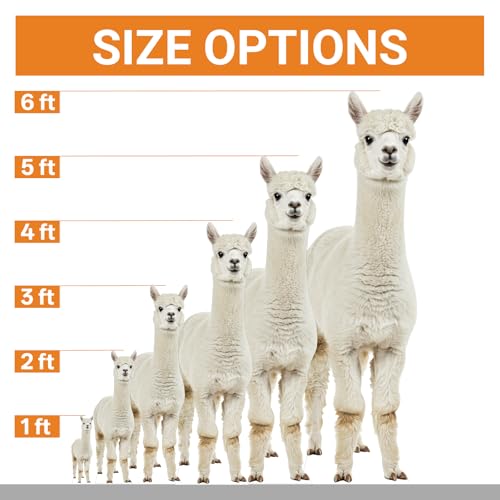Image of Alpaca Life Size Cardboard Cutout, 2FT, 1 PC | Fun Animal Standup for Events, Party Decor, Birthday Party & Photos, Standing Decoration