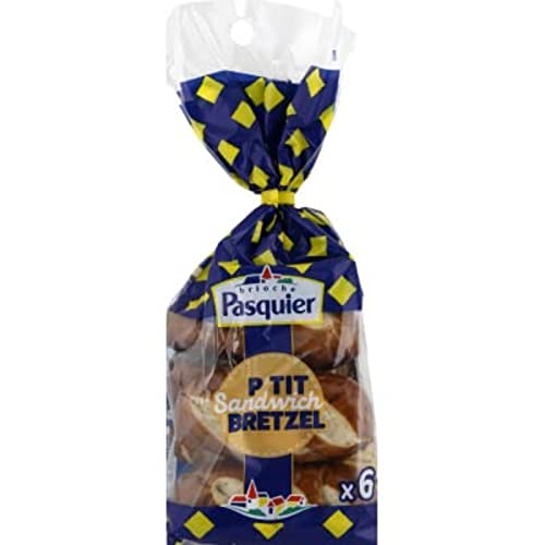Brioche Pasquier - Pan pretzel, 6 panes de 45 g