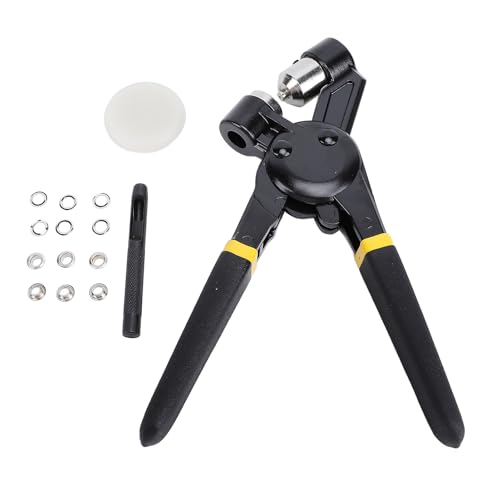 Grommet Pliers Set for Industrial Use with 5.5 mm Hole Punch Tool - 500 Piece Grommet Kit - Manual Setting Tool for Leather Canvas PVC Fabric and Banners
