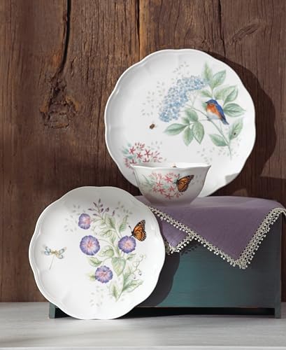Lenox Butterfly Meadow Flutter Porcelain 12-Piece Dinnerware Set for 4 - image 7