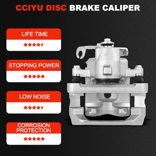 Image of cciyu Rear Right Brake Caliper Assembly w /Bracket 18B4908 2004 2005 2006 2007 For Ford For Freestar,2004 2005 2006 2007 For Mercury For Monterey