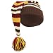 Brown & Yellow Striped Stocking Cap – Vintage-Inspired Knit Replica