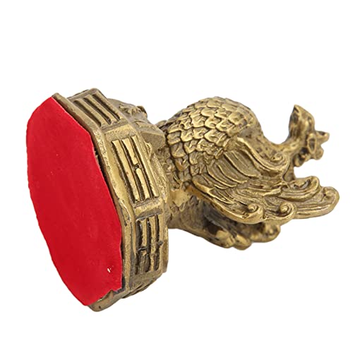 Estatua de Fénix de Latón 6x6x8 cm Feng Shui Decoración miniatura 7