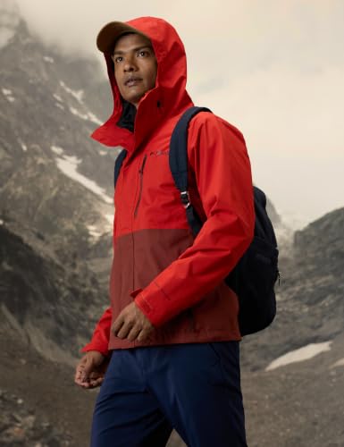 Image of Columbia Men Polyester Standard Length Omni-Tech Hikebound II Hiking and Trekking Waterproof Rain Jacket