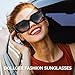 Dollger Oversized Trendy Square Cat Eye Sunglasses for Women Big Fashion Cool Stylish Retro Designer Sun Glasses UV400 Protection