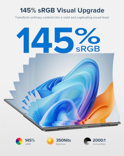 Image of Wireless Portable Monitor with 10000mAh Battery, 18.5 inch 100Hz Gaming Monitor | Support AirPlay, Miracast, 145% sRGB QLED, USB-C & HDMI, Sleeve & VESA, Second Screen for Laptop, Game Consoles(3-4H)
