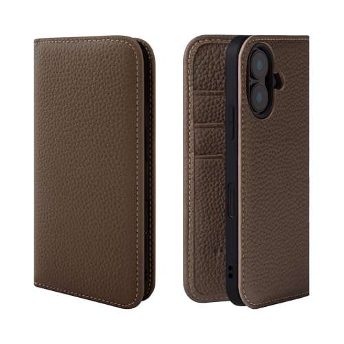 HANATORA for iPhone 16 �P�[�X �蒠�^ �{�v �X�}�z�P�[�X �X�}�z �X�^���h �R�[�h�z���_�[ �t�� �V�������N�J�[�t���U�[ �}�O�l�b�g�Ȃ� �g�[�v PH-16-Taupe �M�t�g �a���� ���� �j�� �ޏ� ���ꂳ�� �������� �l�C���i